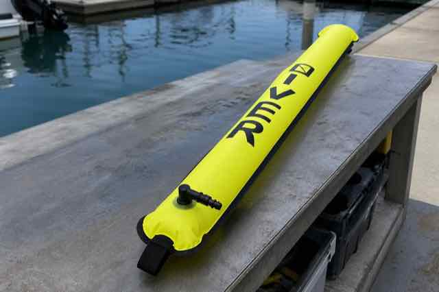 Diving Surface Marker Buoy in use